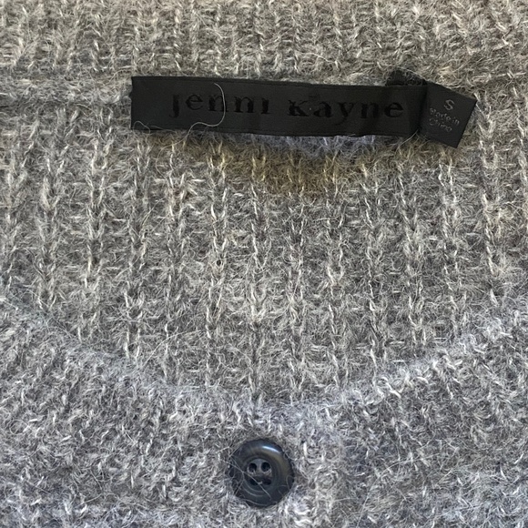 Jenni Kayne Hayes Crewneck Sweater Cardigan Grey Alpaca Wool Size Small S - Picture 7 of 13